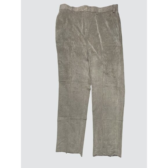 Linea Naturale Men’s Dress Pants 38x37 Flat Front Brown Raw Hem New Without Tags - Picture 10 of 10